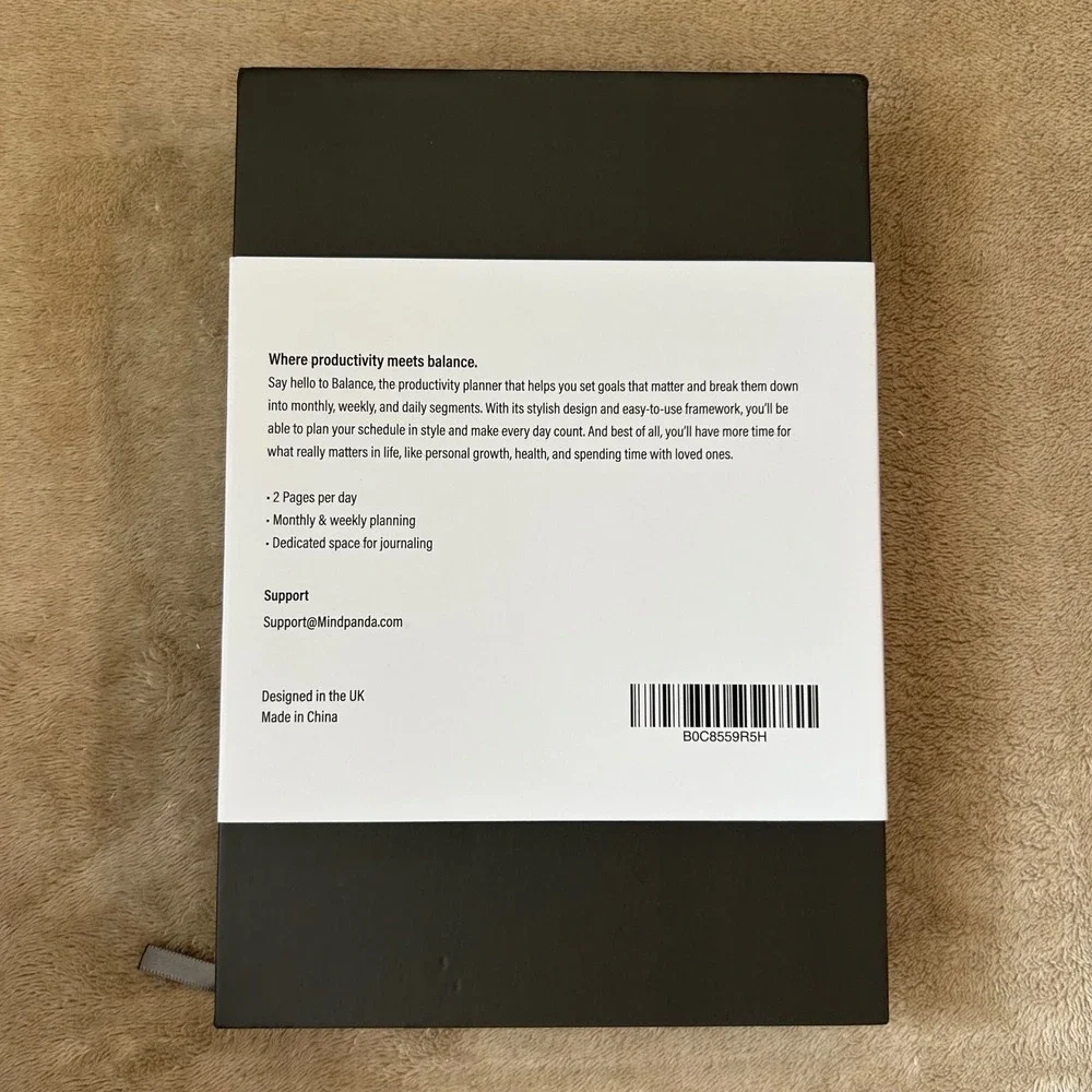 MindPanda 3 Month Undated Productivity Daily Planner Guided 90-Day System